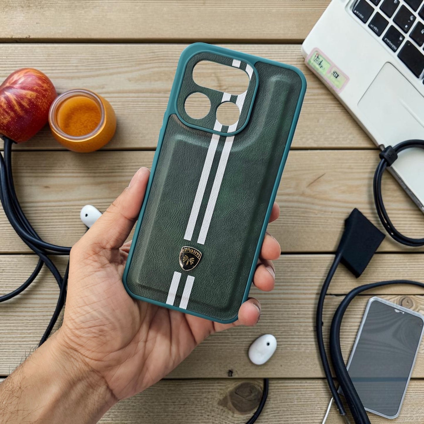 Realme 16 Pro Plus 5g Premium Car Logo Leather Back Case Pouch - pattern 2