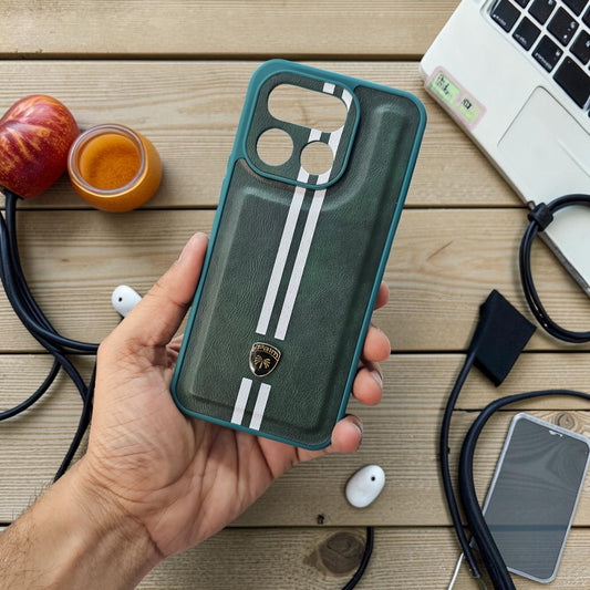 Realme 16 Pro Plus 5g Premium Car Logo Leather Back Case Pouch - pattern 2