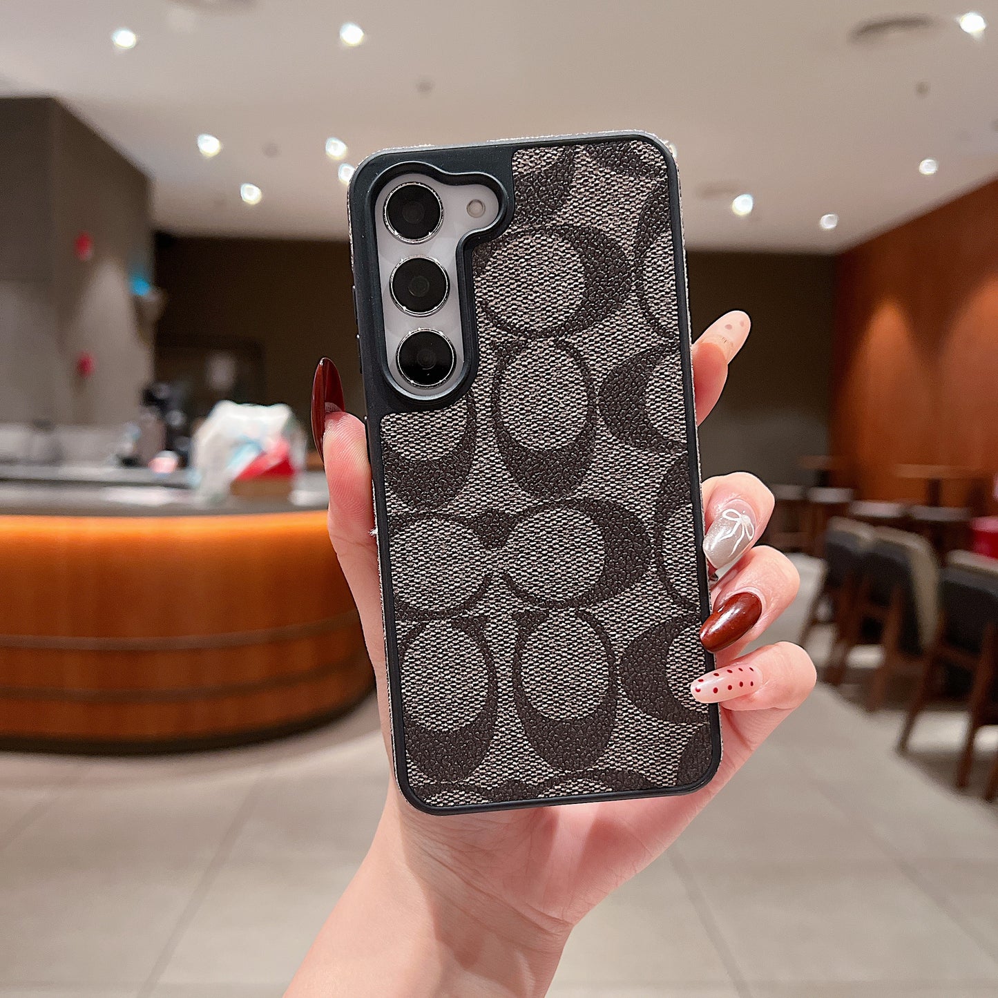 Samsung S23 5g Luxury Branded Leather Designer Case - Coach