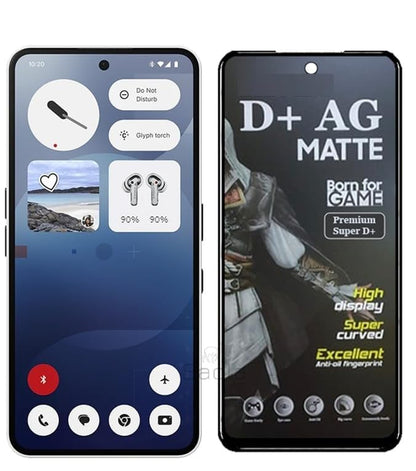 (Pack Of 3) Nothing Phone 3A 5g Gaming Special D+ AG Matte Tempered Glass Anti Fingerprint
