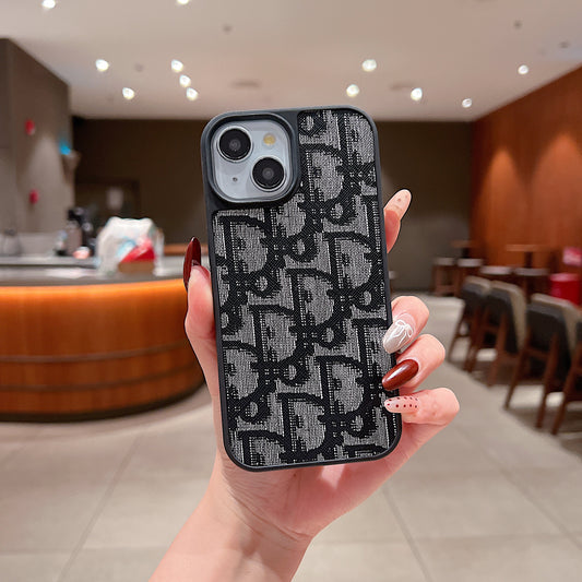 Apple iPhone Luxury Branded Leather Designer Case - DIOR