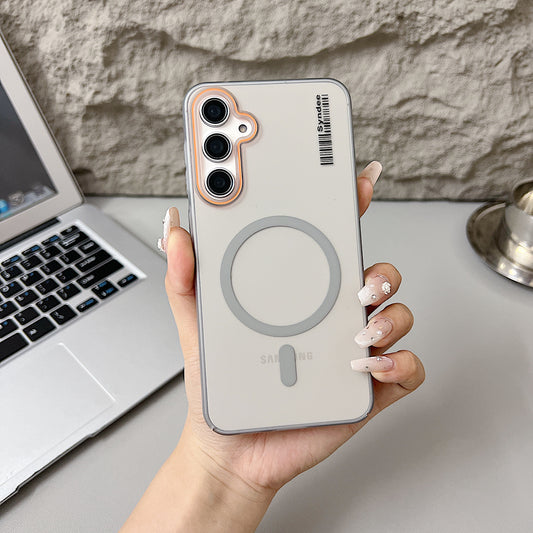Samsung A35 5G Premium Magnetic Frosted Ultra Slim Back Case - Grey