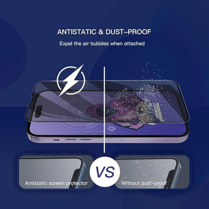 (Pack Of 3)Samsung S25 Edge 5g Anti-Spy 360 Privacy Tempered Glass