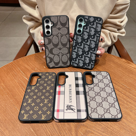 Samsung S23 FE 5g Luxury Branded Leather Designer Case - Coach