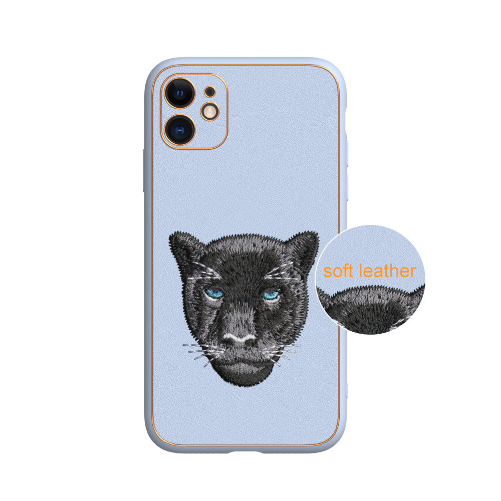 Apple iPhone 11 Premium Embroidery Leather case - Pattern 9