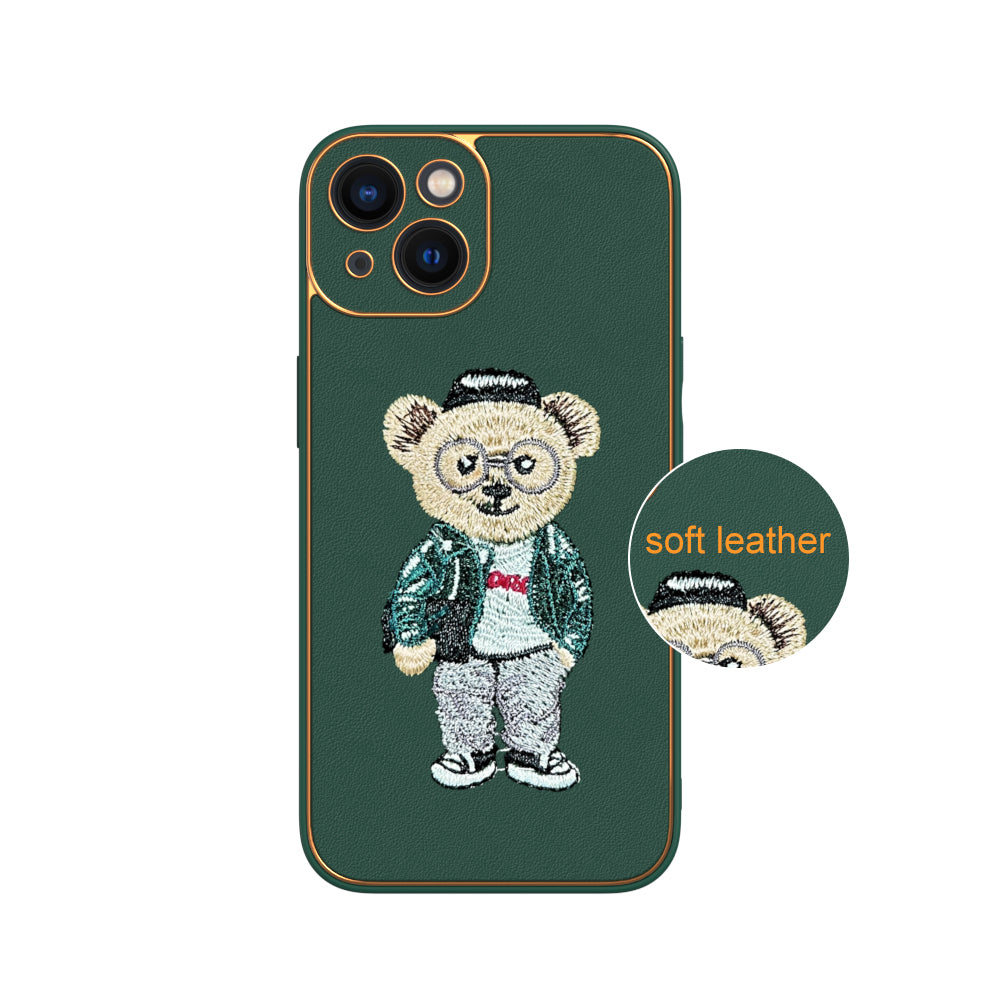 Apple iPhone 13 Premium Embroidery Leather case - Pattern 5