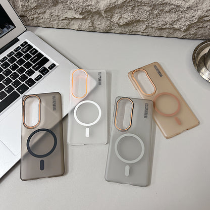 Vivo T4 Ultra 5G Premium Magnetic Frosted Ultra Slim Back Case - Desert Gold