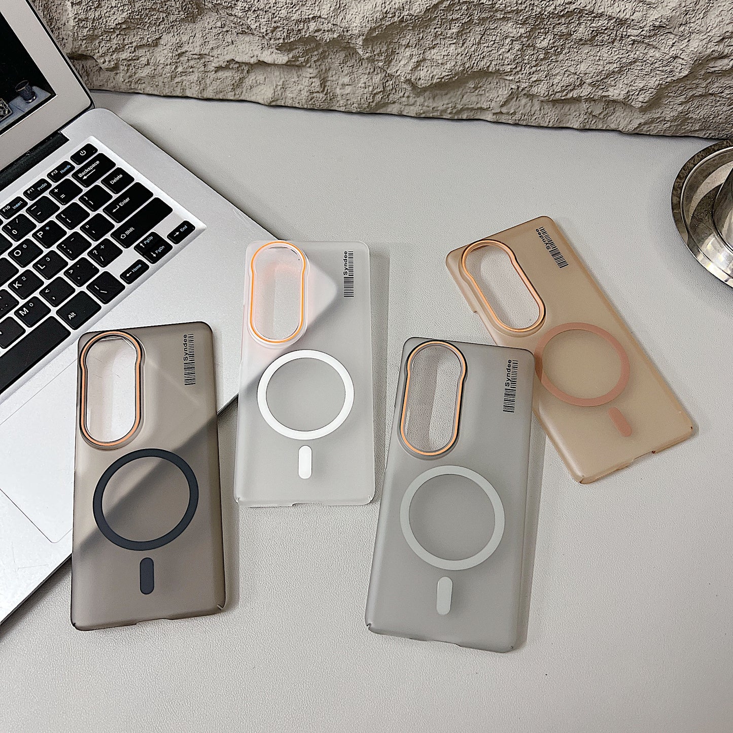 Vivo T4 Ultra 5G Premium Magnetic Frosted Ultra Slim Back Case - White