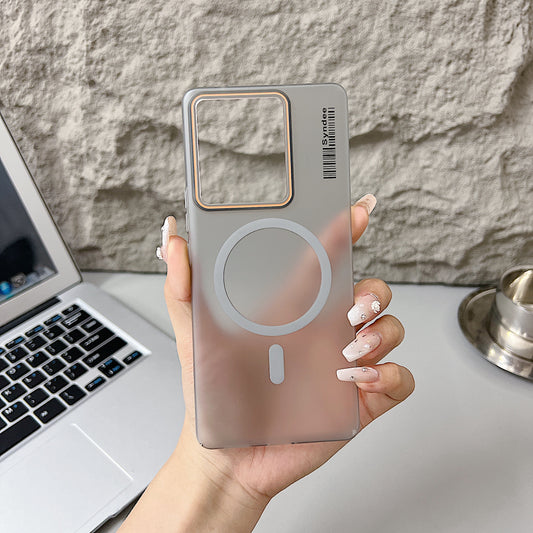 Vivo Y200 Pro 5G Premium Magnetic Frosted Ultra Slim Back Case - Grey