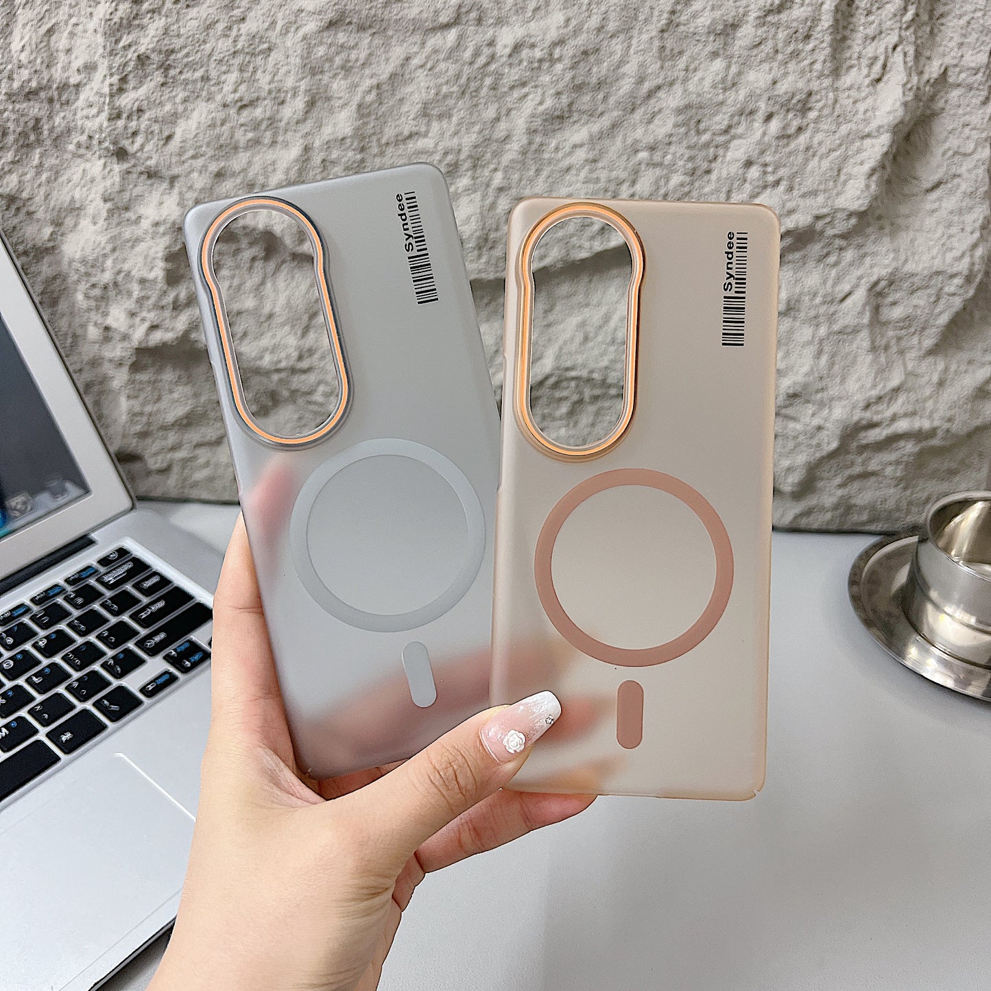 Vivo T4 Ultra 5G Premium Magnetic Frosted Ultra Slim Back Case - Grey