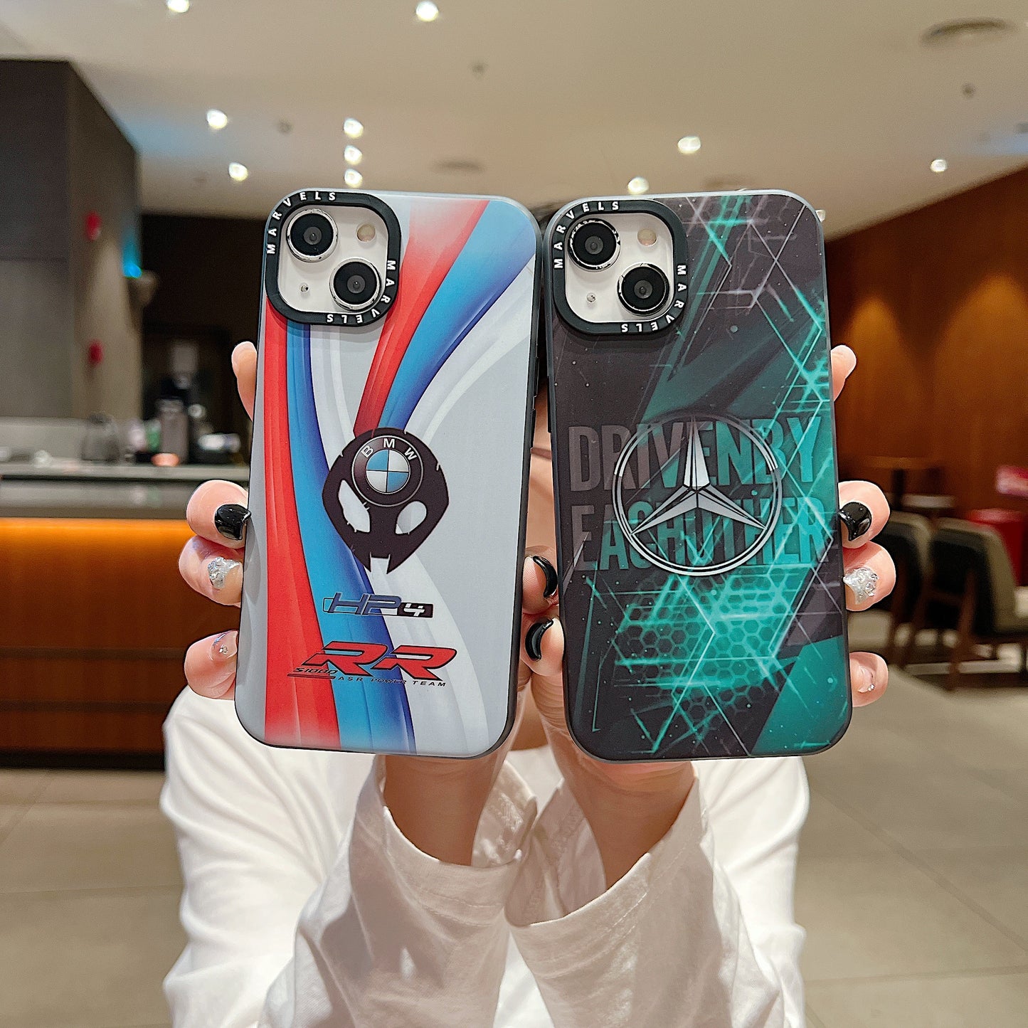 Apple iPhone Premium Mercedes IMD Printed Back Case - Mercedes