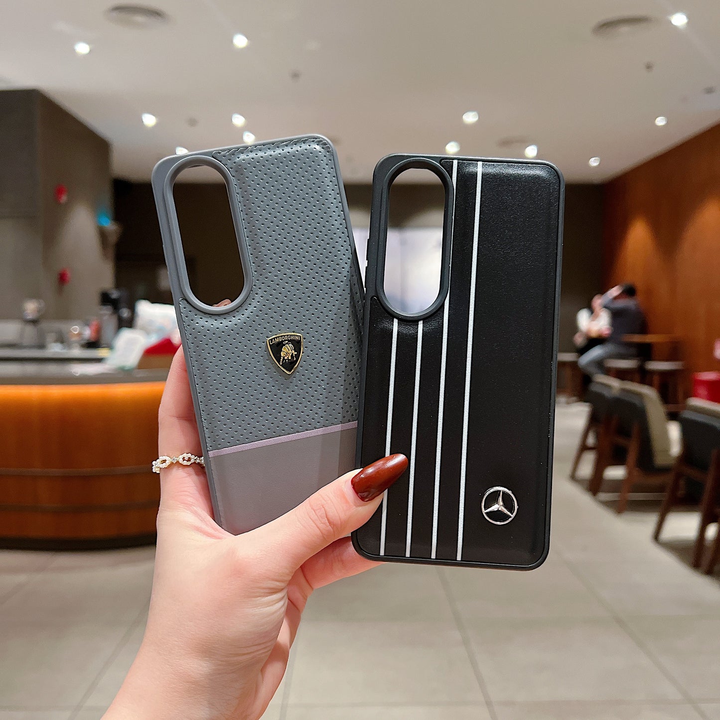 OnePlus Nord CE 4 5g Luxury Branded Car Logo Leather Designer Case - Lamborghini