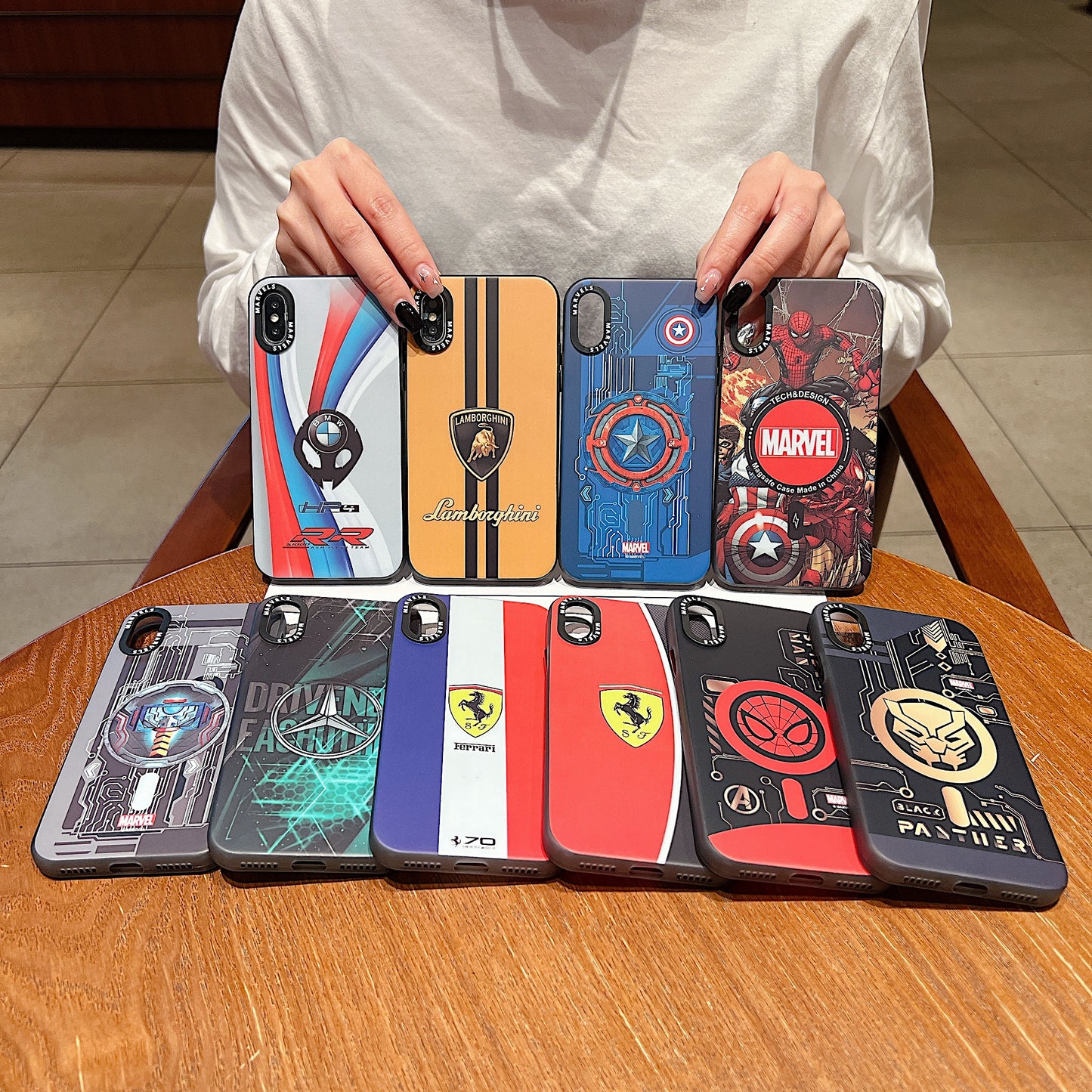 Apple iPhone X/Xs Premium Ferrari IMD Printed Back Case - Ferrari 2