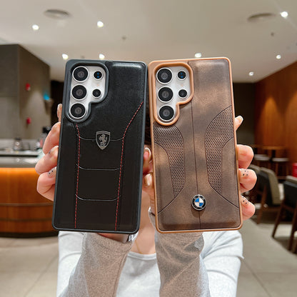 Samsung Ultra Series Luxury Branded Car Logo Leather Case - BMW 2