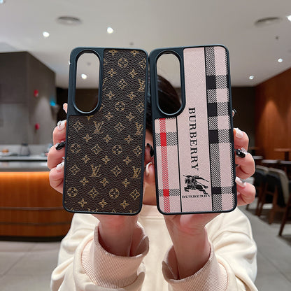 OnePlus Nord CE 4 5g Luxury Branded Leather Designer Case - Burberry