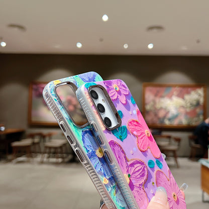 Samsung A34 5G 3D Hot Trending Charms Rhinestone Flowers case - Pattern 5