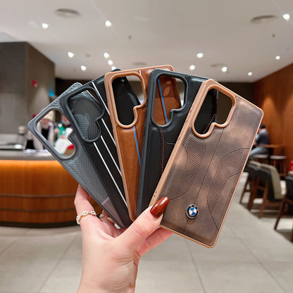 Samsung Ultra Series Luxury Branded Car Logo Leather Case - Lamborghini
