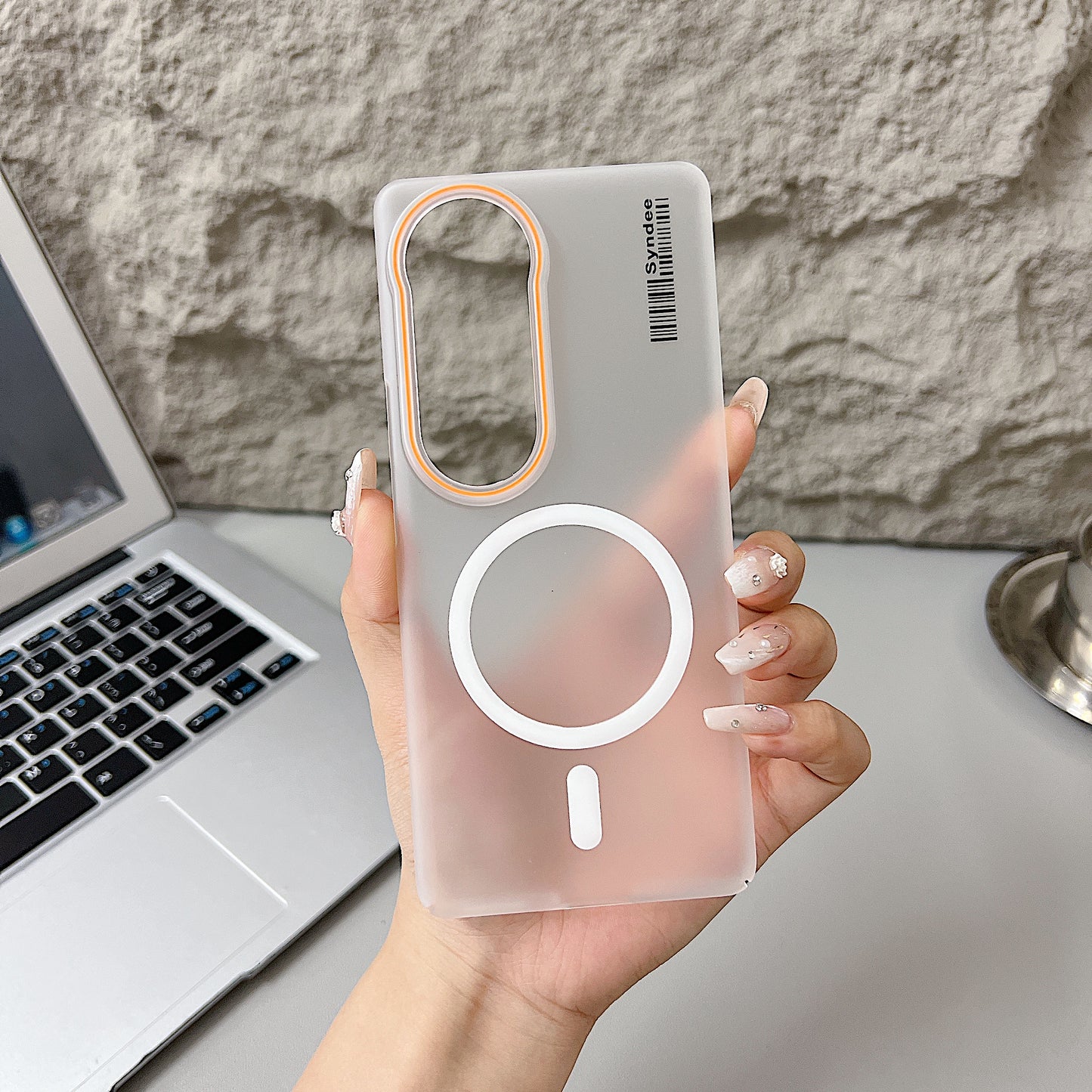 Vivo T4 Ultra 5G Premium Magnetic Frosted Ultra Slim Back Case - White