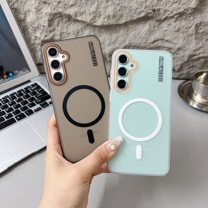 Samsung A16 5G Premium Magnetic Frosted Ultra Slim Back Case - White