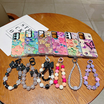 Samsung S24 FE 5G 3D Hot Trending Charms Rhinestone Flowers case - Pattern 5