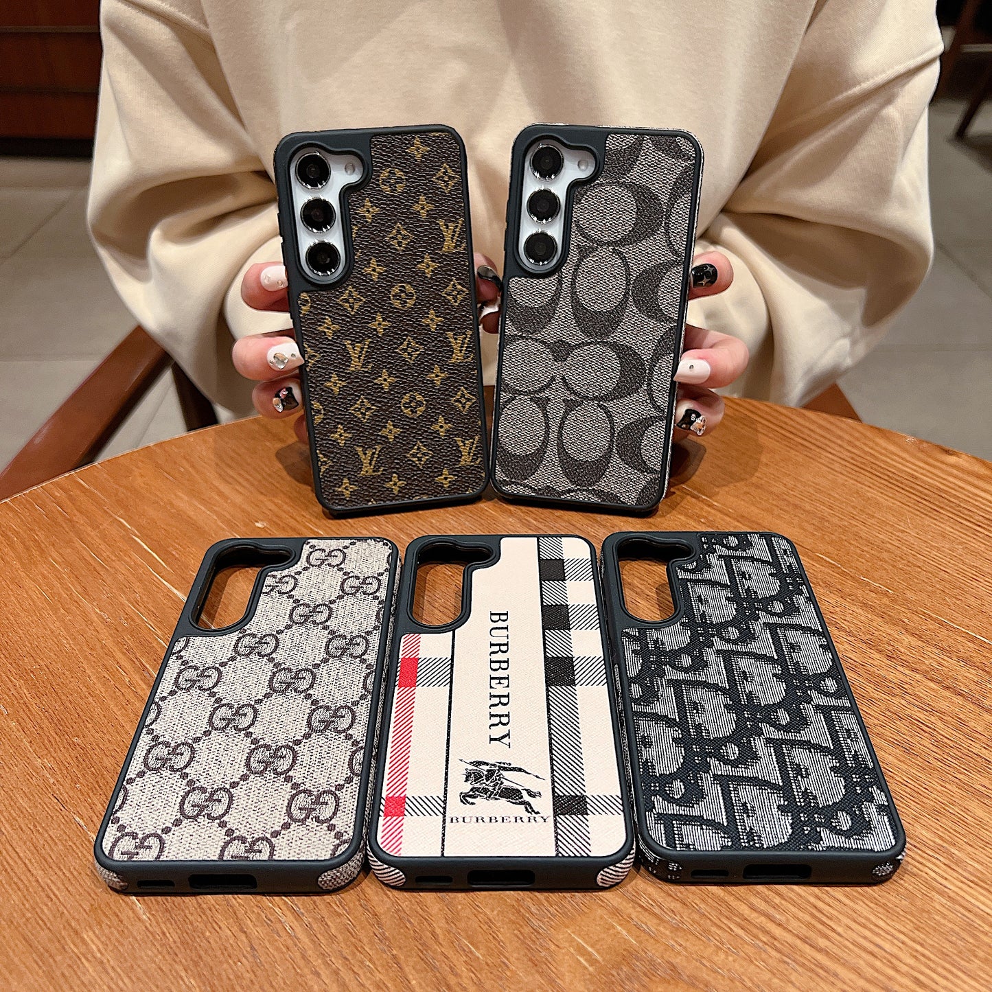 Samsung S23 5g Luxury Branded Leather Designer Case - DIOR