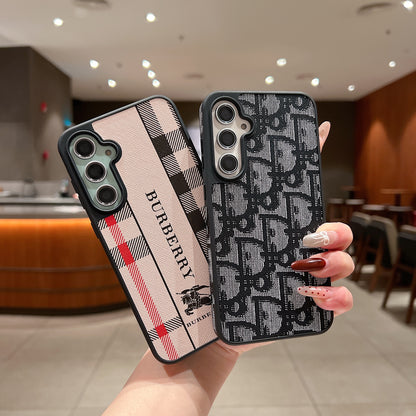 Samsung S23 FE 5g Luxury Branded Leather Designer Case - DIOR