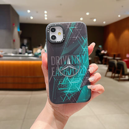 Apple iPhone 12/12 Pro Premium Mercedes IMD Printed Back Case - Mercedes