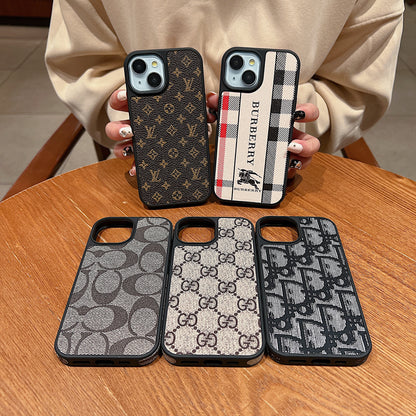 Apple iPhone Luxury Branded Leather Designer Case - Coach