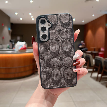 Samsung S23 FE 5g Luxury Branded Leather Designer Case - Coach