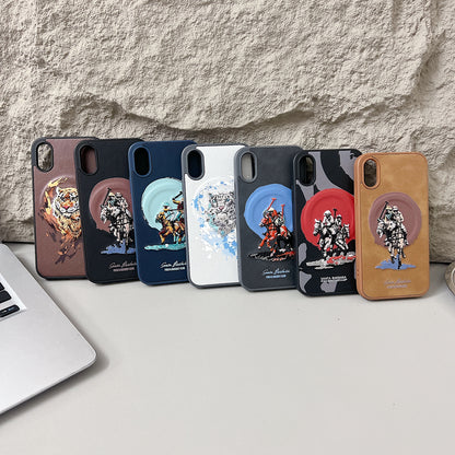 Apple iPhone X/Xs Premium US POLO Assn. Embroidery Leather case with Magsafe - Jockey 5
