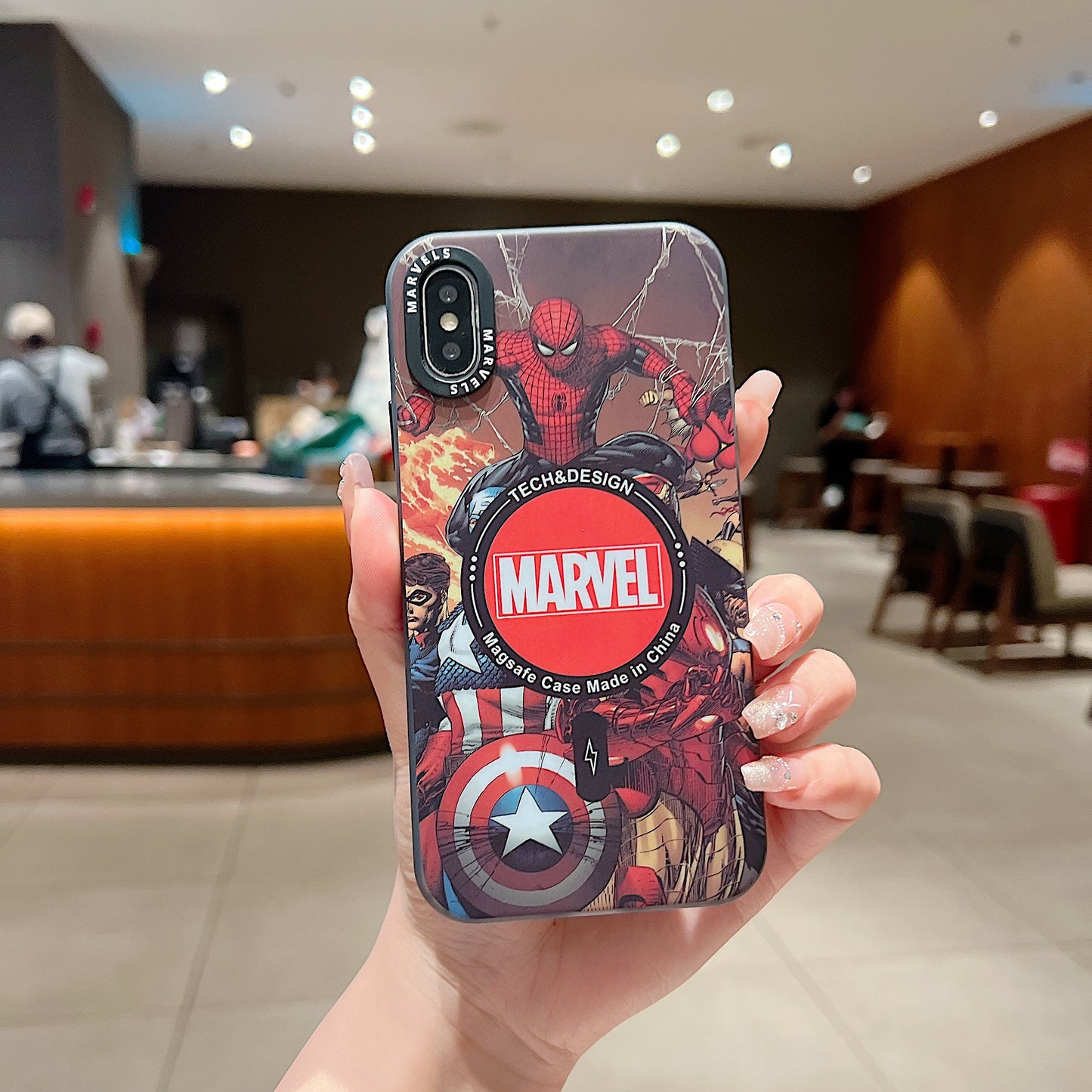 Apple iPhone X/Xs Premium Avengers IMD Printed Back Case - Avengers