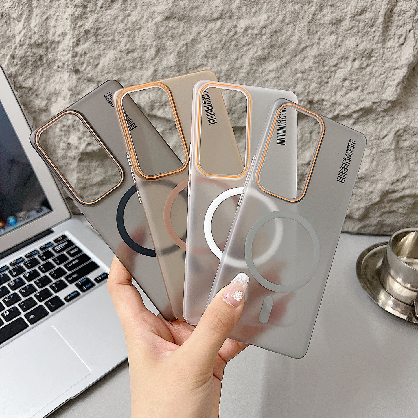 Vivo V30/V30 Pro 5G Premium Magnetic Frosted Ultra Slim Back Case - Grey