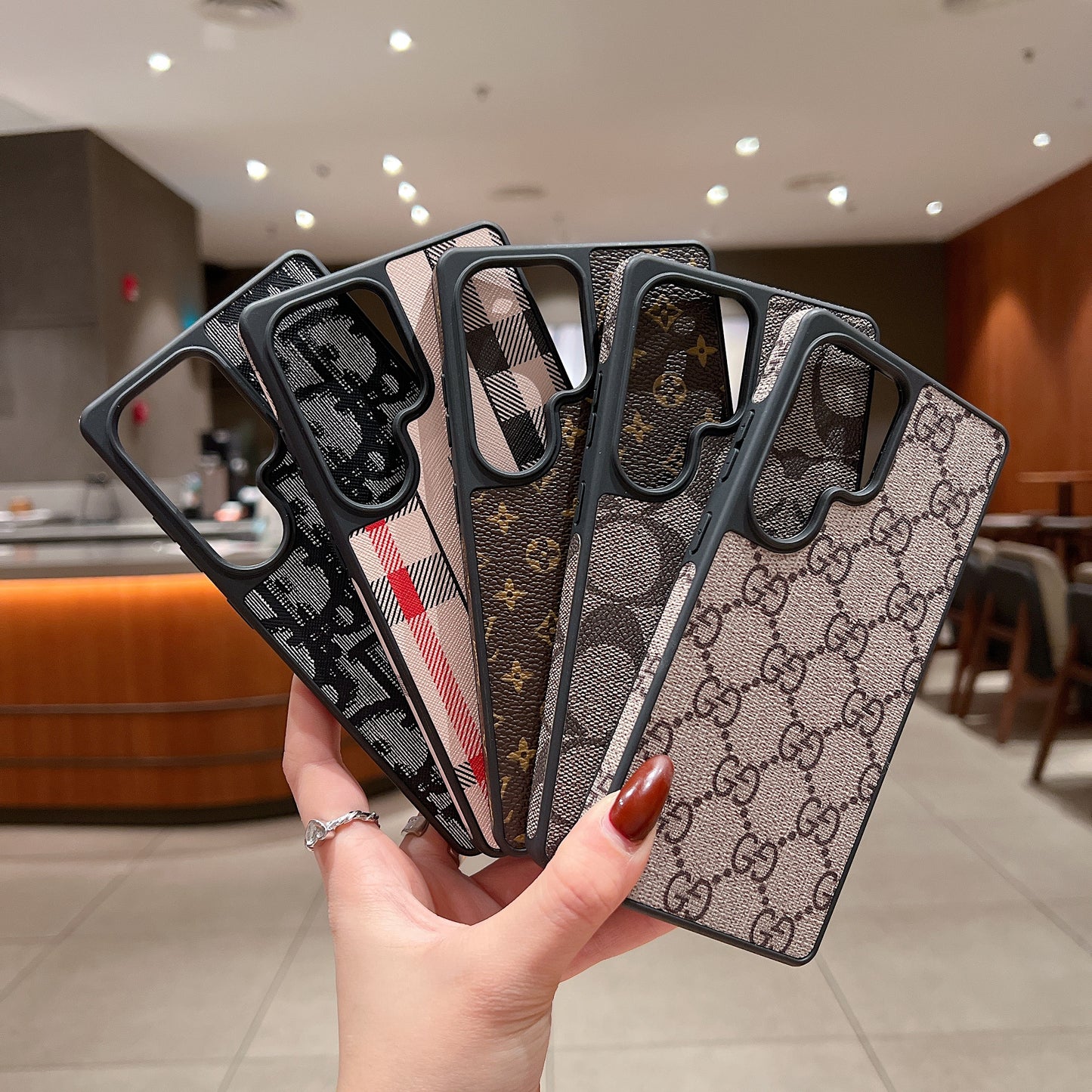 Samsung Ultra Luxury Branded Leather Designer Case - Dior