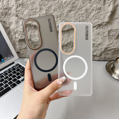 Vivo T4 Ultra 5G Premium Magnetic Frosted Ultra Slim Back Case - White