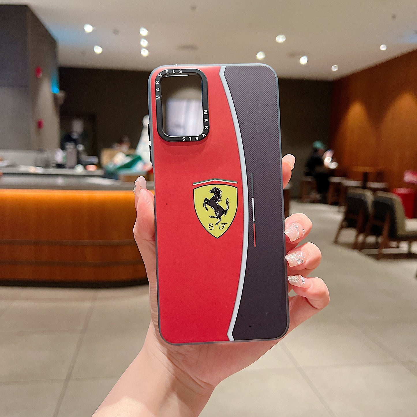 Motorola Moto G45 5G Premium Ferrari IMD Printed Back Case - Ferrari 2