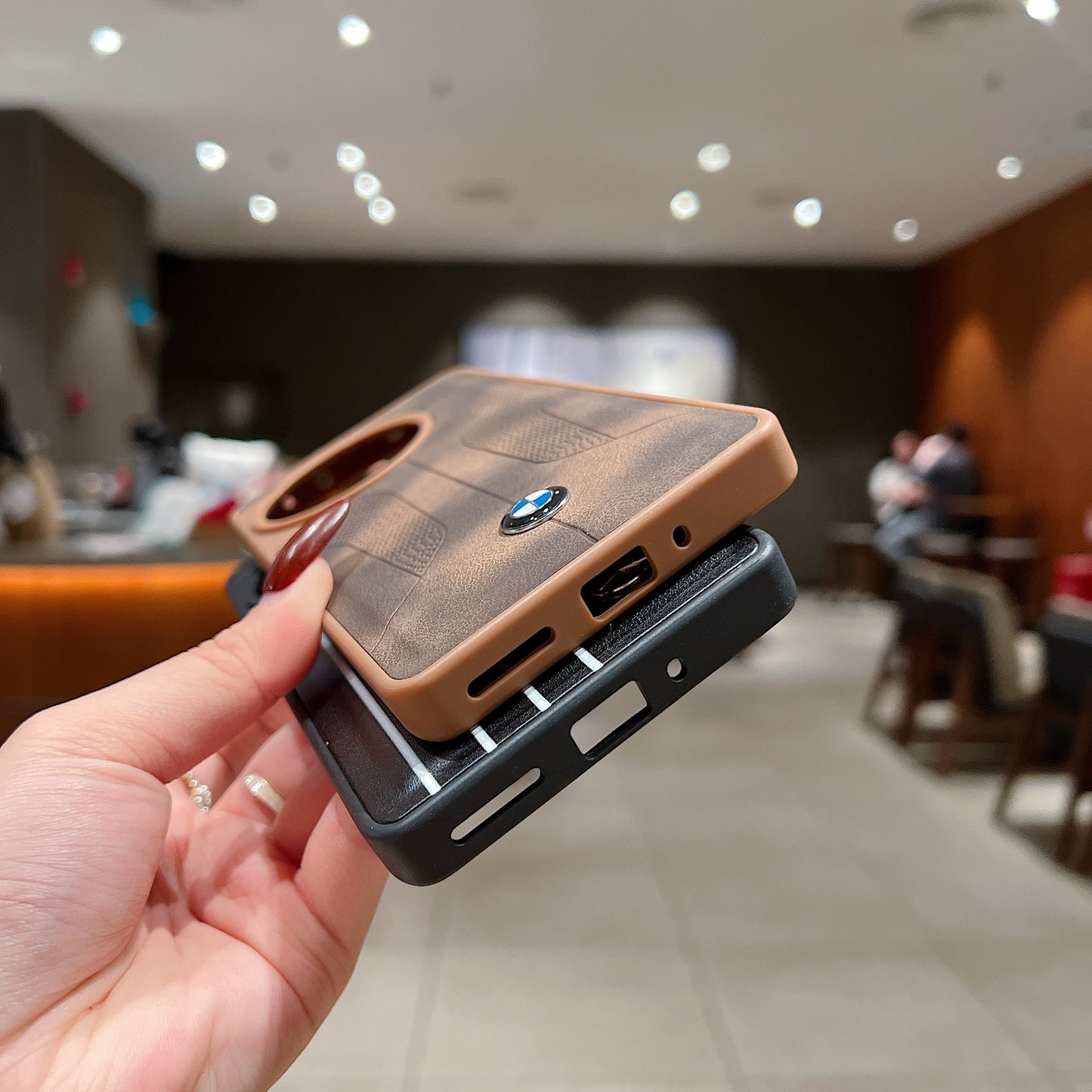 OnePlus 12r 5g Luxury Branded Leather Designer Case -Mercedes