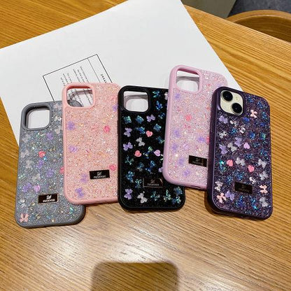 Apple iPhone Swarovski Glitter Rhinestone Shinning Premium cases - Black