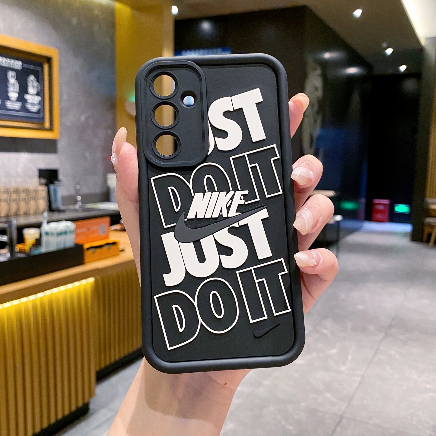 Samsung A35 5G Nike Soft Silicone Cute 3D Cartoon Back Cover Case - Nike 1