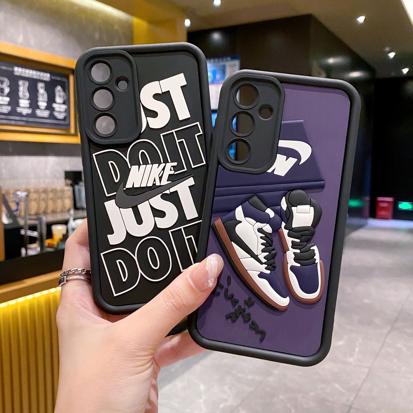 Samsung A35 5G Nike Soft Silicone Cute 3D Cartoon Back Cover Case - Nike 1