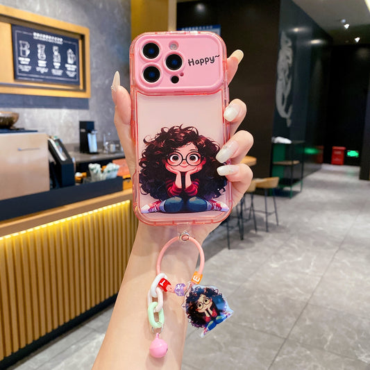 Apple iPhone Pro Series Cute Girl with Charm Premium Girlish Back Cover Case - Girl 2