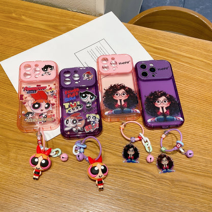 Apple iPhone Pro Series Cute Girl with Charm Premium Girlish Back Cover Case - Girl 2