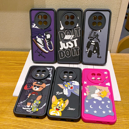 Realme 12 5G / 12X 5G Tom & Jerry Soft Silicone Cute 3D Cartoon Back Cover Case - Tom & Jerry