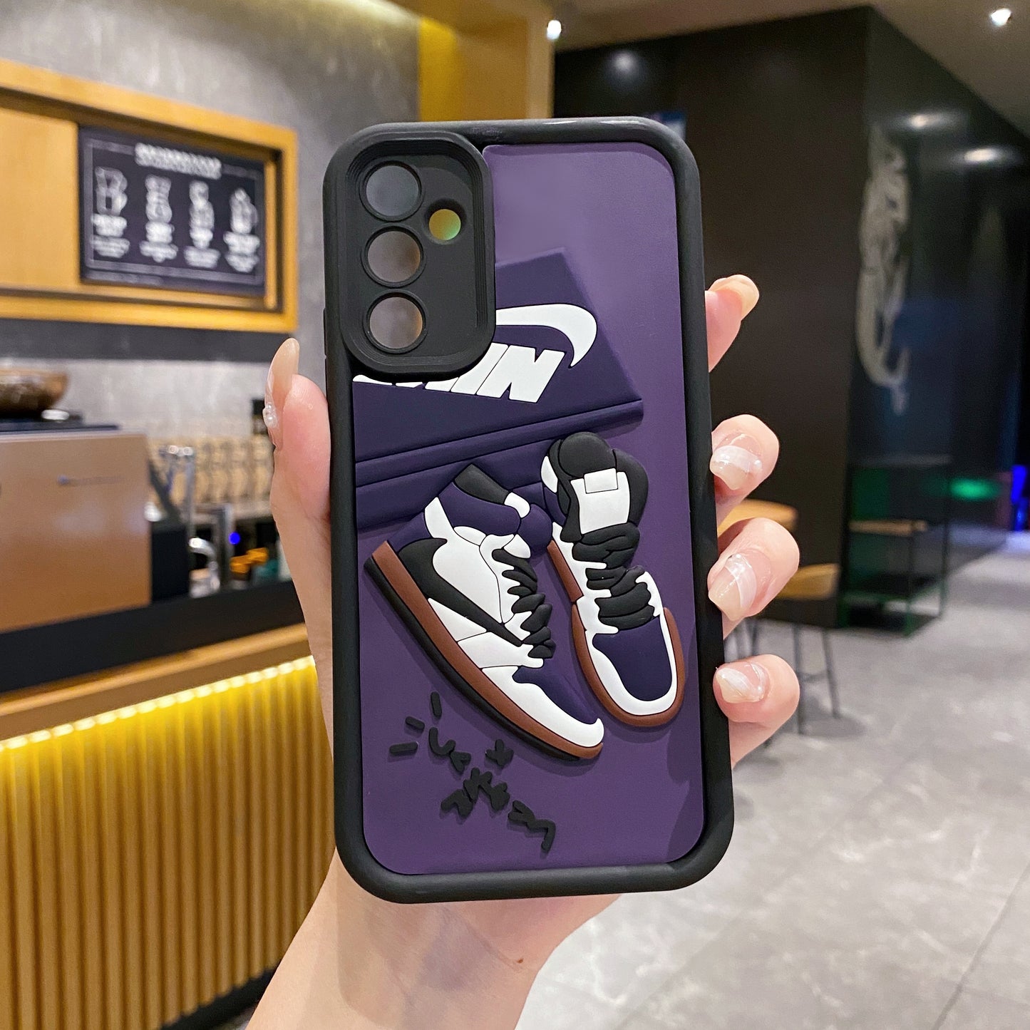 Samsung A34 5G Nike Soft Silicone Cute 3D Cartoon Back Cover Case - Nike 2