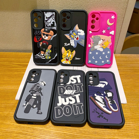 Samsung S23 FE 5G Nike Soft Silicone Cute 3D Cartoon Back Cover Case - Nike 1