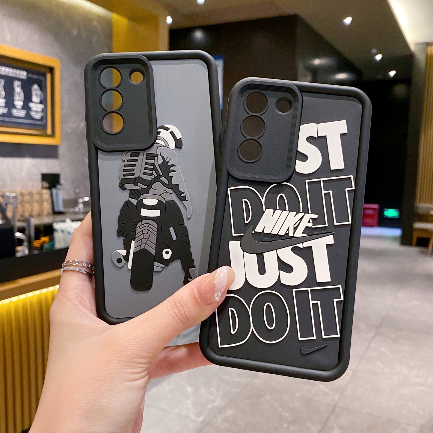 Samsung S21 FE 5G Nike Soft Silicone Cute 3D Cartoon Back Cover Case - Nike 1