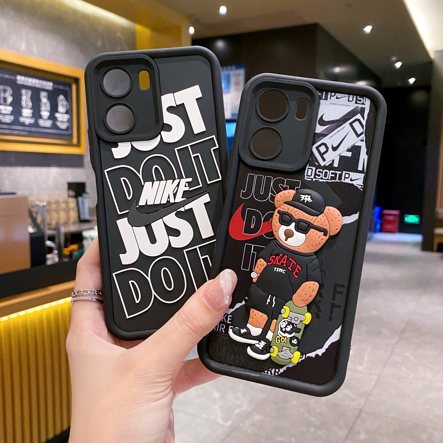 Vivo Y56 5G Nike Soft Silicone Cute 3D Cartoon Back Cover Case - Nike 1