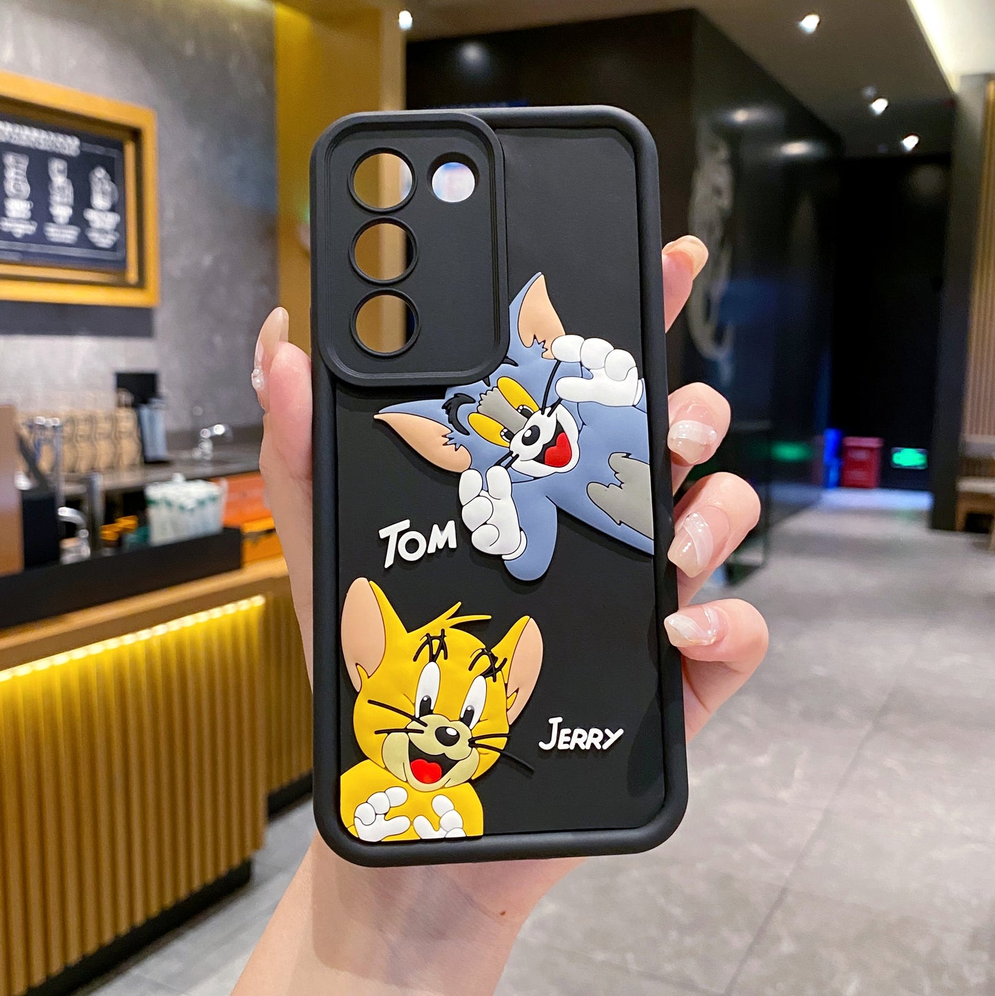 Vivo T3 5G Tom & Jerry Soft Silicone Cute 3D Cartoon Back Cover Case - Tom & Jerry