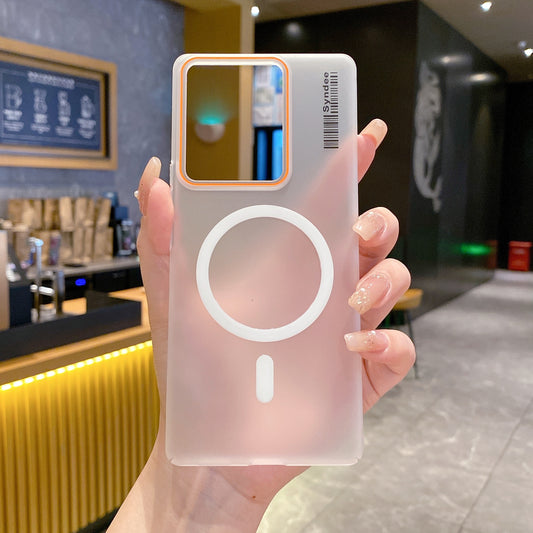 Vivo T2 Pro / iQoo Z7 Pro 5G Premium Magnetic Frosted Ultra Slim Back Case - White