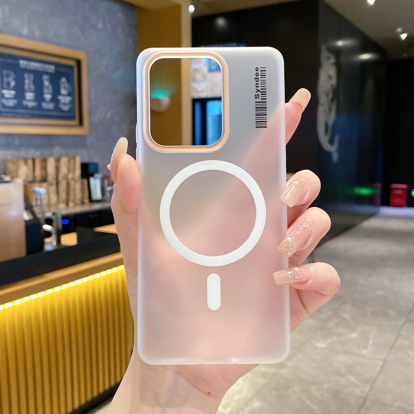 Realme 15 Pro 5G Premium Magnetic Frosted Ultra Slim Back Case - White
