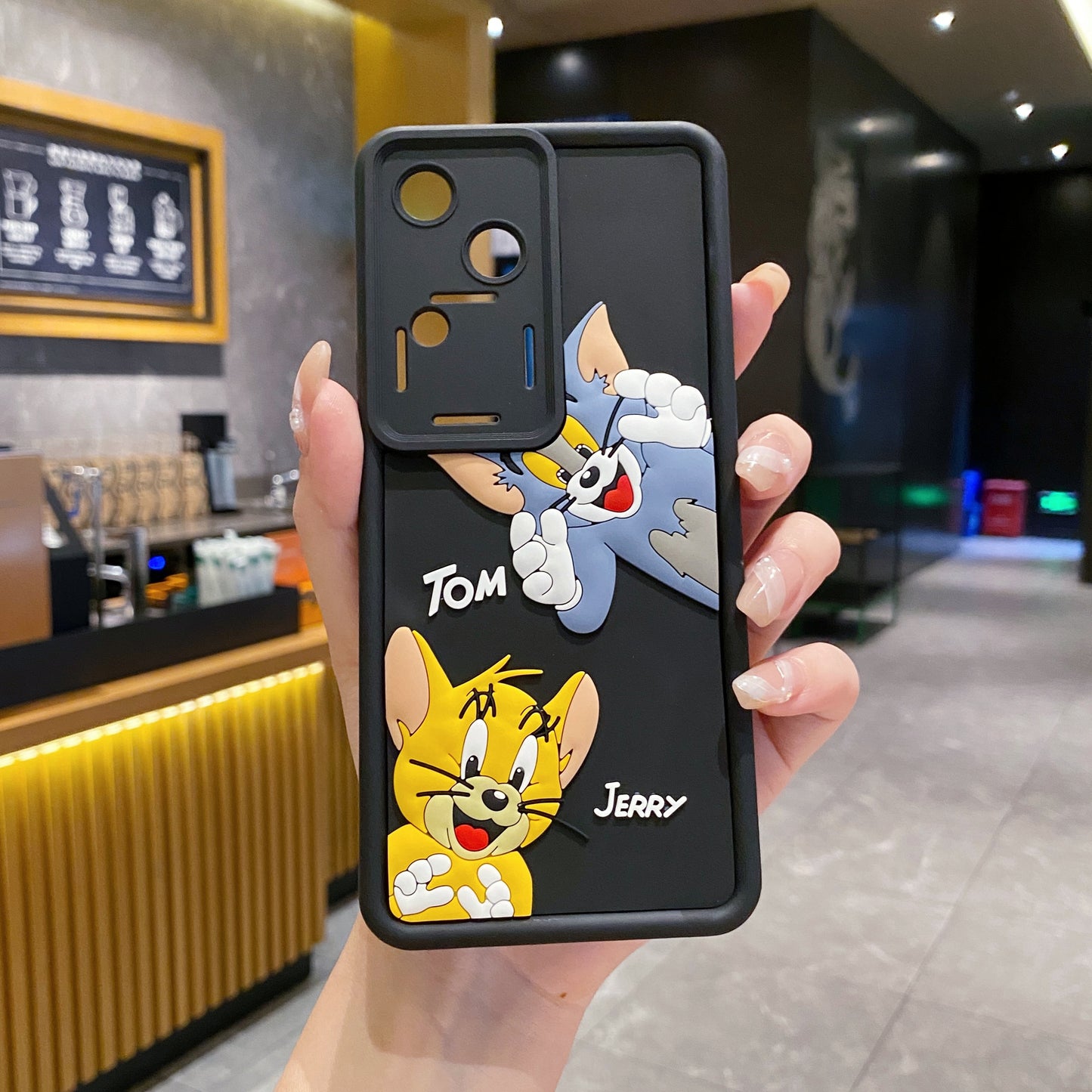 Vivo V30 5G Tom & Jerry Soft Silicone Cute 3D Cartoon Back Cover Case - Tom & Jerry